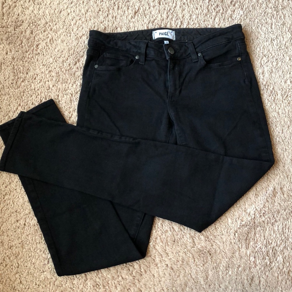 Paige black skyline skinny jeans